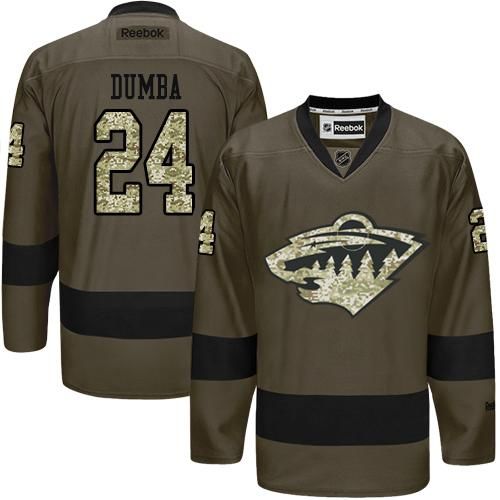 Wild #24 Matt Dumba Green Salute to Service Stitched NHL Jersey Wild #24 Matt Dumba Green Salute to Service Stitched NHL Jersey