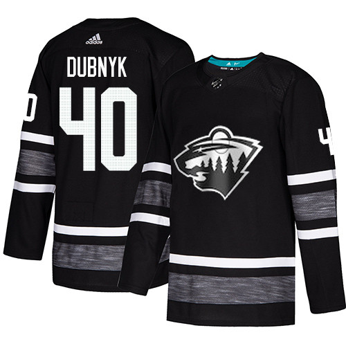 Wild #40 Devan Dubnyk Black Authentic 2019 All-Star Stitched Youth Hockey Jersey