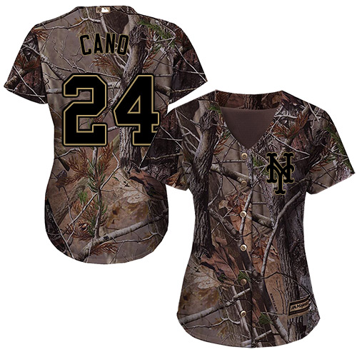 Women's Mets #24 Robinson Cano Camo Realtree Collection Cool Base Women's Stitched Baseball Jersey Women's Mets #24 Robinson Cano Camo Realtree Collection Cool Base Women's Stitched Baseball Jersey