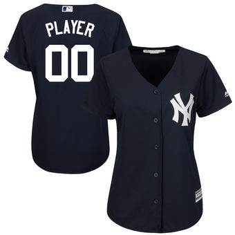 Women's New York Yankees Majestic Navy Cool Base Alternate Jersey Women's New York Yankees Majestic Navy Cool Base Alternate Jersey