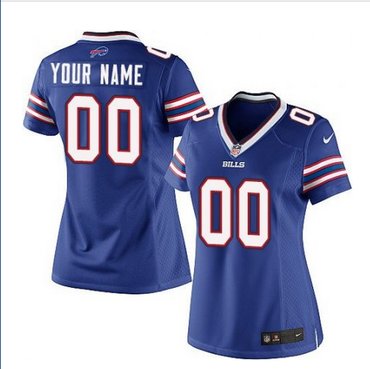 Women's Nike Buffalo Bills Customized Elite Royal Blue Team Color NFL Jersey Women's Nike Buffalo Bills Customized Elite Royal Blue Team Color NFL Jersey