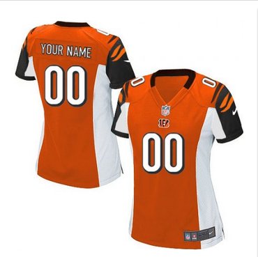 Women's Nike Cincinnati Bengals Customized Elite Orange Alternate NFL Jersey
