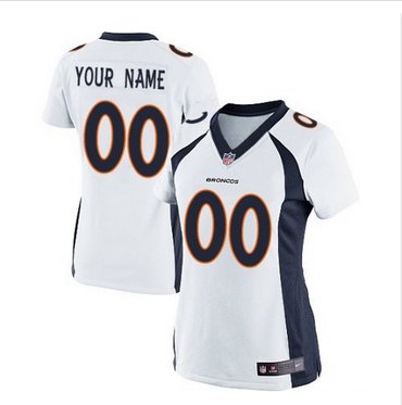 Women's Nike Denver Broncos Customized Limited White NFL Jersey Women's Nike Denver Broncos Customized Limited White NFL Jersey
