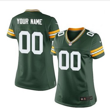 Women's Nike Green Bay Packers Customized Limited Green Team Color NFL Jersey Women's Nike Green Bay Packers Customized Limited Green Team Color NFL Jersey