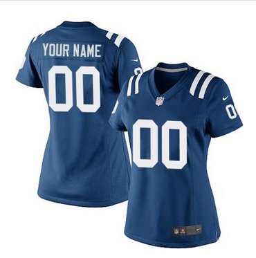 Women's Nike Indianapolis Colts Customized Elite Royal Blue Team Color NFL Jersey
