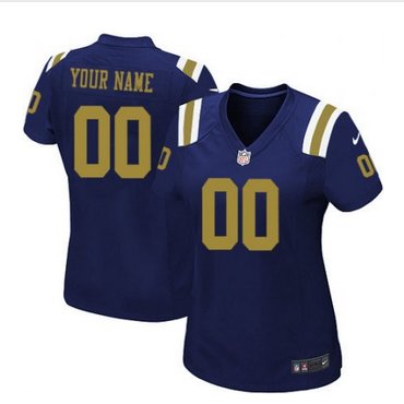 Women's Nike New York Jets Customized Limited Navy Blue Alternate NFL Jersey Women's Nike New York Jets Customized Limited Navy Blue Alternate NFL Jersey