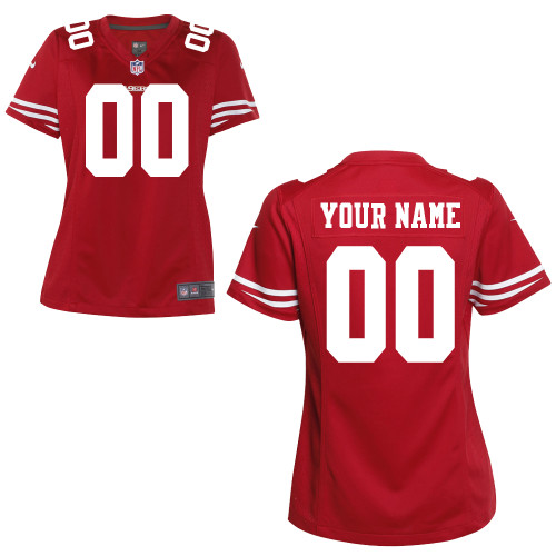 Women's Nike San Francisco 49ers Customized Game Team Color Jersey