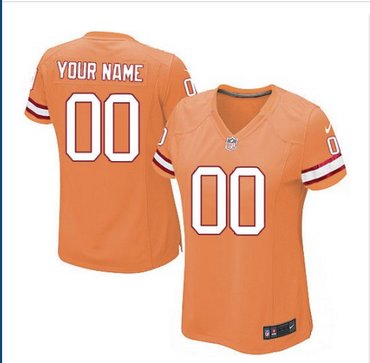 Women's Nike Tampa Bay Buccaneers Customized Elite Orange Glaze Alternate NFL Jersey