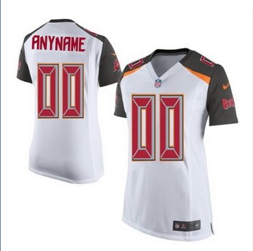Women's Nike Tampa Bay Buccaneers Customized Elite White NFL Jersey