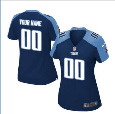 Women's Nike Tennessee Titans Customized Limited Navy Blue Alternate NFL Jersey Women's Nike Tennessee Titans Customized Limited Navy Blue Alternate NFL Jersey