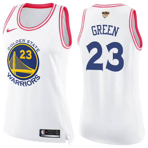 Women's Nike Warriors #23 Draymond Green White Pink The Finals Patch Women's NBA Swingman Fashion Jersey Women's Nike Warriors #23 Draymond Green White Pink The Finals Patch Women's NBA Swingman Fashion Jersey