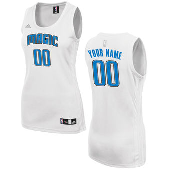 Women's Orlando Magic adidas White Custom Fashion Jersey