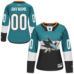 Women's San Jose Sharks Reebok Teal 2015 Stadium Series Custom Premier Jersey