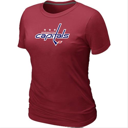 Women's Washington Capitals Big & Tall Logo Red NHL T-Shirt