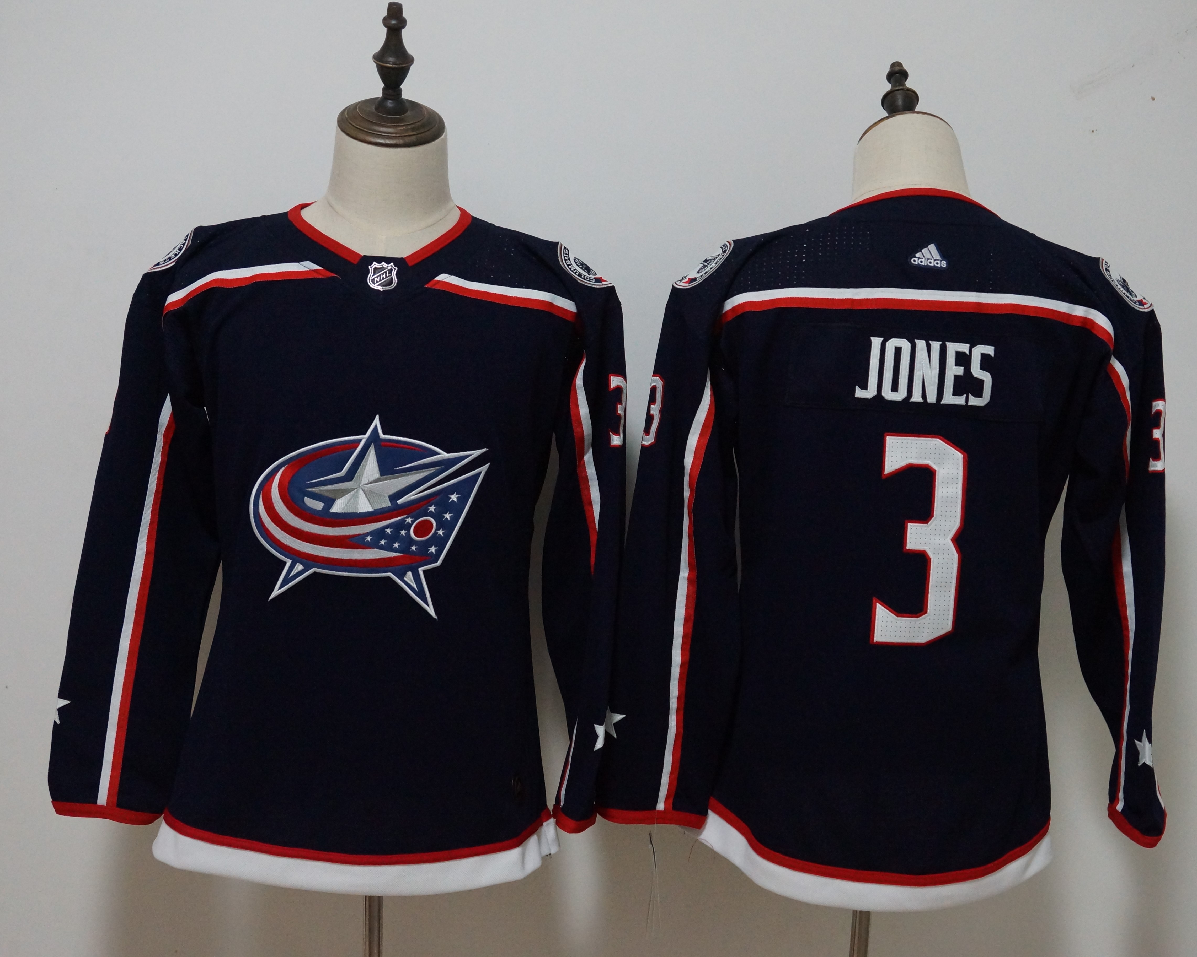 Women Adidas Blue Jackets #3 Artemi Panarin Navy Blue Home Authentic Drift Fashion Stitched NHL Jersey