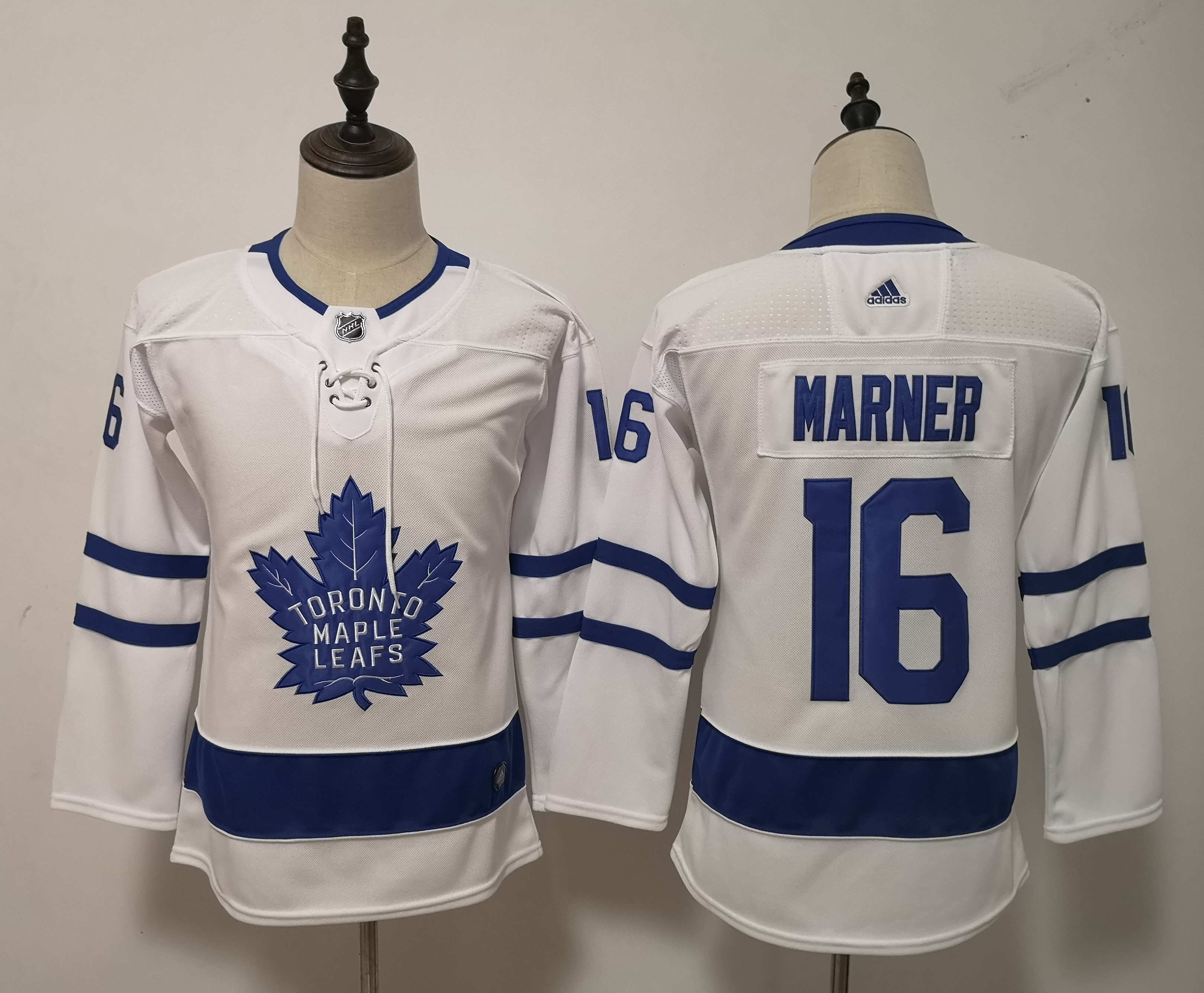 Women Adidas Maple Leafs #16 John Tavares Blue Home Authentic Drift Fashion Stitched NHL Jersey