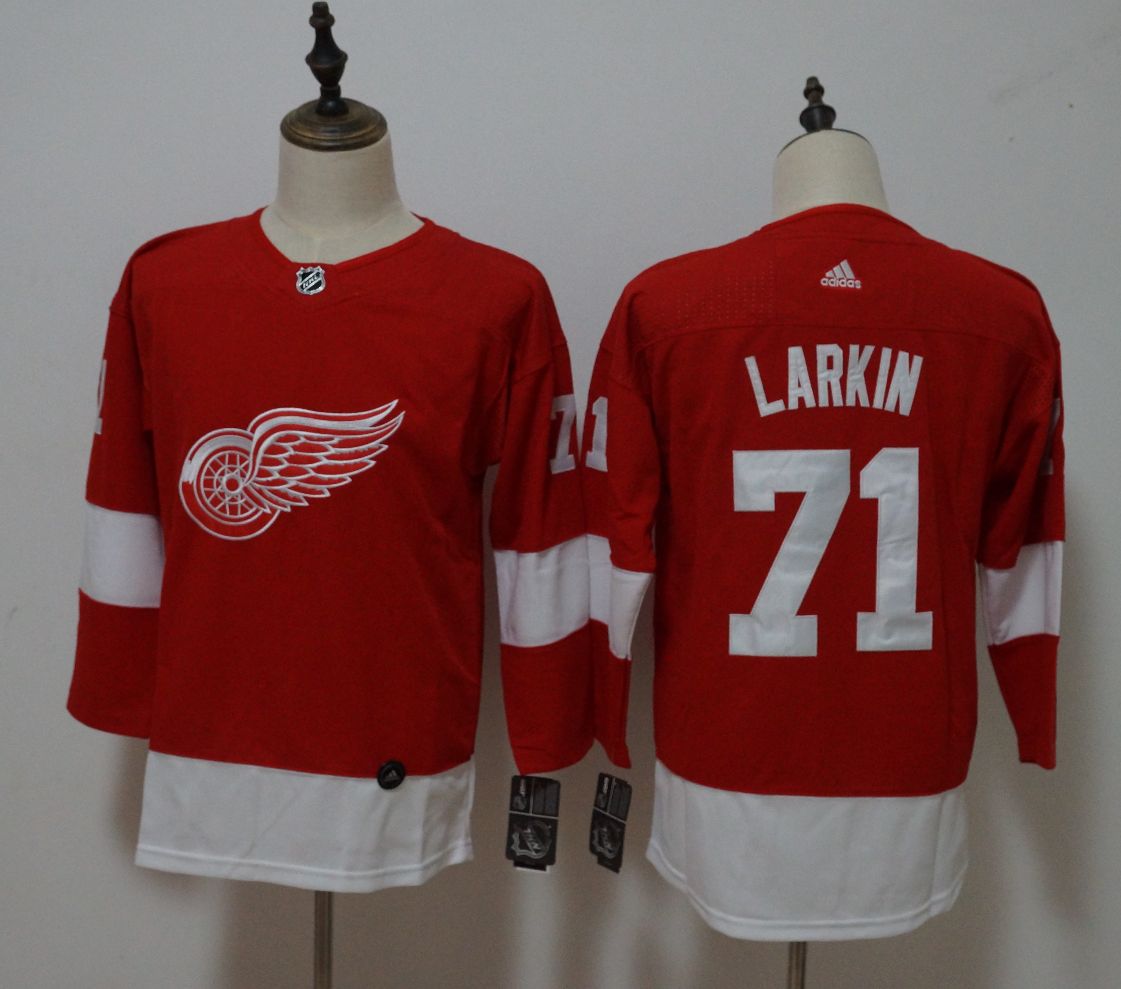 Women Adidas Red Wings #71 Anthony Mantha Red Home Authentic Drift Fashion Stitched NHL Jersey