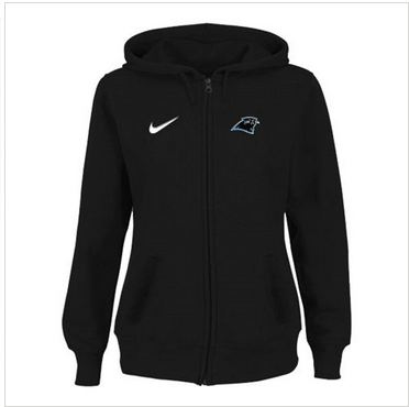 Women Carolina Panthers Stadium Rally Full Zip Hoodie Black Women Carolina Panthers Stadium Rally Full Zip Hoodie Black