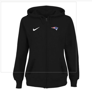 Women New England Patriots Stadium Rally Full Zip Hoodie Black