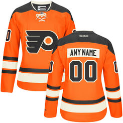 Womens Philadelphia Flyers Reebok Orange Premier Alternate Custom Jersey