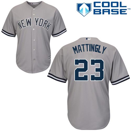 Yankees #23 Don Mattingly Stitched Grey Youth MLB Jersey Yankees #23 Don Mattingly Stitched Grey Youth MLB Jersey