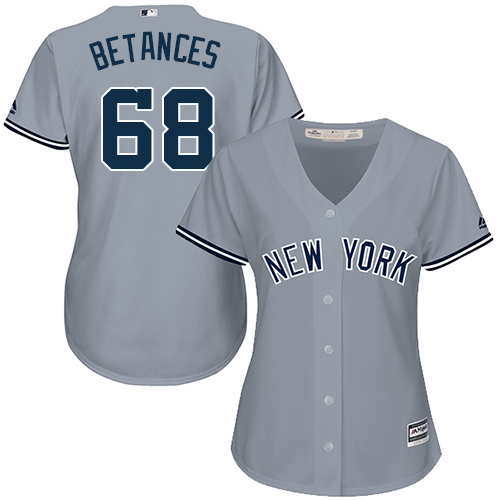 Yankees #68 Dellin Betances Grey Road Women's Stitched MLB Jersey Yankees #68 Dellin Betances Grey Road Women's Stitched MLB Jersey