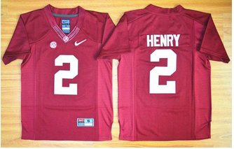 Youth Alabama Crimson Tide #2 Derrick Henry Red 2016 National Championship Stitched NCAA Jersey