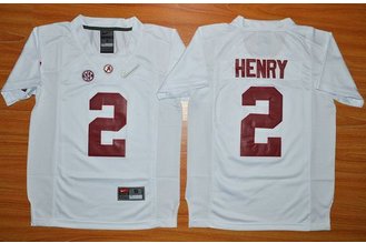Youth Alabama Crimson Tide #2 Derrick Henry White 2016 National Championship Stitched NCAA Jersey Youth Alabama Crimson Tide #2 Derrick Henry White 2016 National Championship Stitched NCAA Jersey