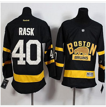 Youth Boston Bruins #40 Tuukka Rask Black 2016 Winter Classic Stitched NHL Jersey