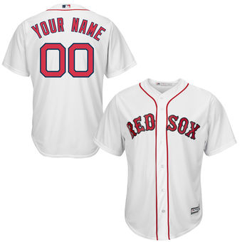 Youth Boston Red Sox Majestic White Custom Cool Base Jersey Youth Boston Red Sox Majestic White Custom Cool Base Jersey