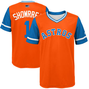 Youth Houston Astros Carlos Correa Showrrea Majestic Orange 2017 Players Weekend Jersey