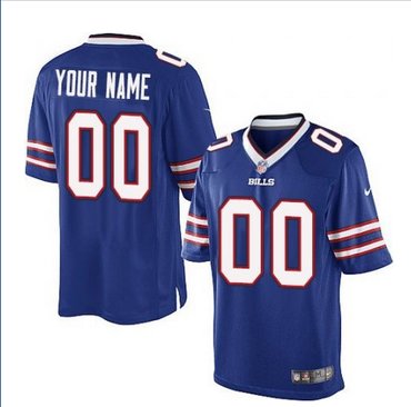 Youth Nike Buffalo Bills Customized Elite Royal Blue Team Color NFL Jersey