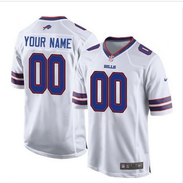 Youth Nike Buffalo Bills Customized Elite White NFL Jersey