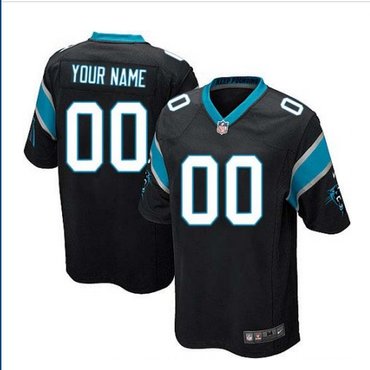 Youth Nike Carolina Panthers Customized Elite Black Team Color NFL Jersey