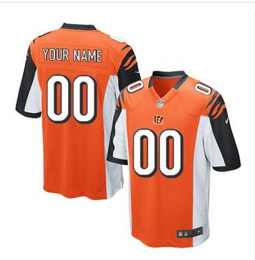 Youth Nike Cincinnati Bengals Customized Elite Orange Alternate NFL Jersey