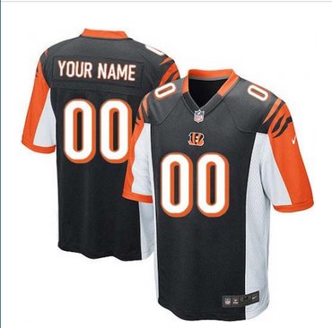 Youth Nike Cincinnati Bengals Customized Limited Black Team Color NFL Jersey