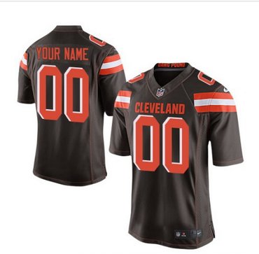 Youth Nike Cleveland Browns Customized Elite Brown Team Color NFL Jersey