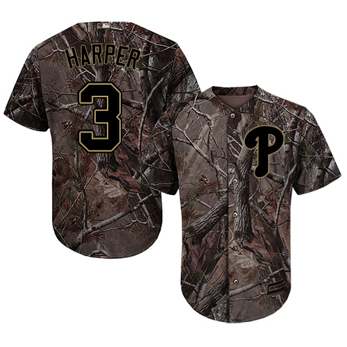 Youth Phillies #3 Bryce Harper Camo Realtree Collection Cool Base Stitched Youth Baseball Jersey Youth Phillies #3 Bryce Harper Camo Realtree Collection Cool Base Stitched Youth Baseball Jersey