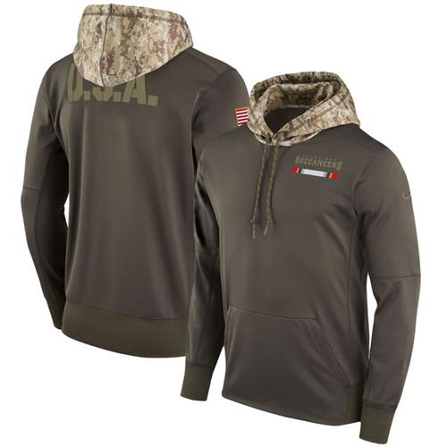 Youth Tampa Bay Buccaneers Nike Olive Salute to Service Sideline Therma Pullover Hoodie Youth Tampa Bay Buccaneers Nike Olive Salute to Service Sideline Therma Pullover Hoodie
