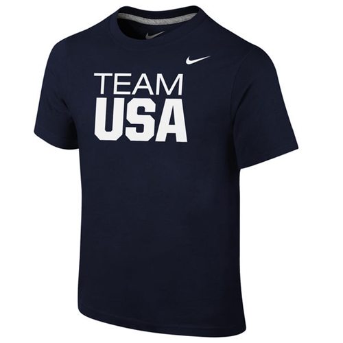 Youth Team USA Nike Core T-Shirt Navy Youth Team USA Nike Core T-Shirt Navy