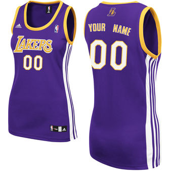 adidas Los Angeles Lakers Women's Custom Replica Road Jersey
