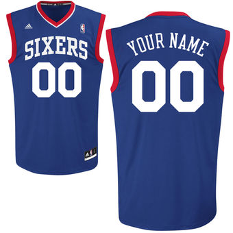 adidas Philadelphia 76ers Custom Replica Road Jersey adidas Philadelphia 76ers Custom Replica Road Jersey
