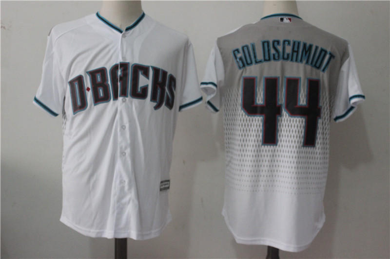 Diamondbacks #44 Paul Goldschmidt White Capri New Cool Base Stitched MLB Jersey