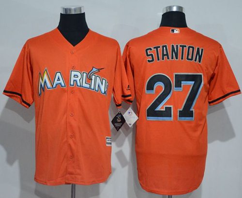 marlins #27 Giancarlo Stanton Orange New Cool Base Stitched MLB Jersey marlins #27 Giancarlo Stanton Orange New Cool Base Stitched MLB Jersey