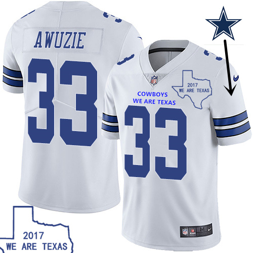 Nike Cowboys White Men's Stitched NFL Vapor Untouchable Limited Jersey
